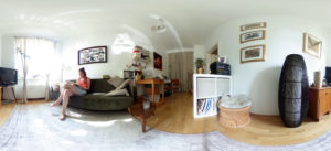 Wohnzimmer in 360 Grad
