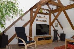 Willkommen unterm Dach bei Britta und Marco (Foto: Regina Katzer)