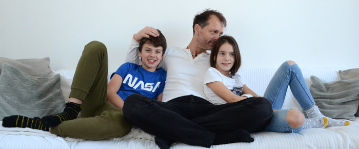 Hausbesuch bei Steven und seinen Kindern (Foto: Regina Katzer)